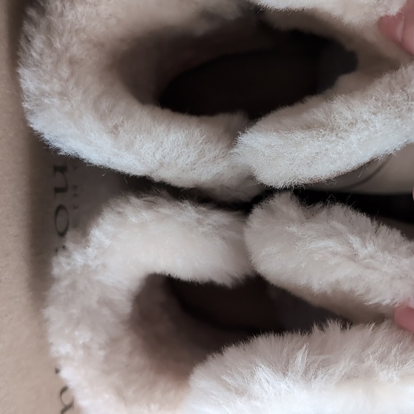 NWT Gentle Souls Shearling Platform Wedge Sneaker Bootie - Picture 16 of 16